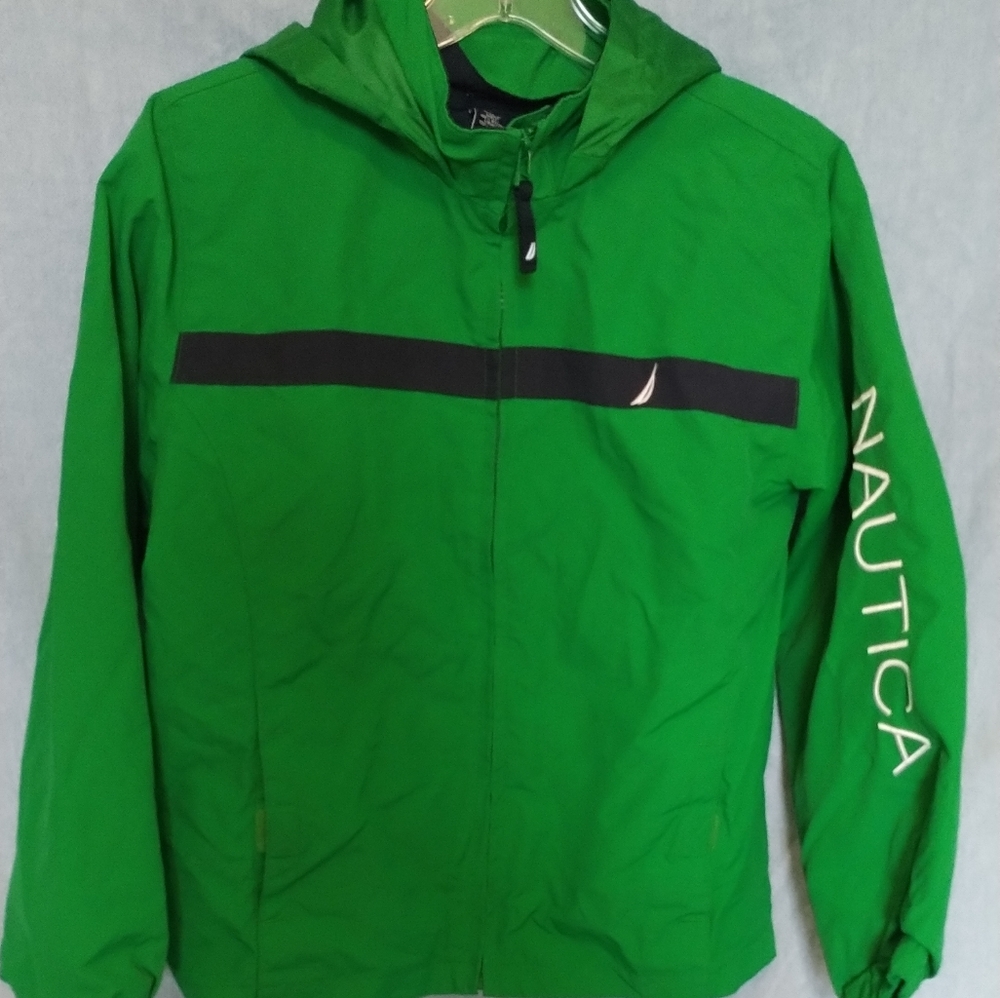 Boys Nautica green Rain jacket